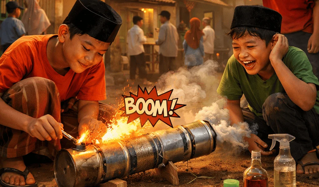 Bleson, Permainan Dentuman Ramadan Khas Banten