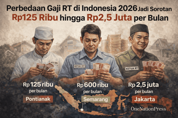 Perbedaan Gaji RT di Indonesia 2026 Jadi Sorotan, Dari Rp125 Ribu hingga Rp2,5 Juta per Bulan