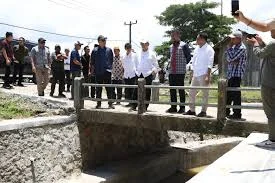 Wagub Banten Tinjau Pembangunan Irigasi di Wanasalam Lebak